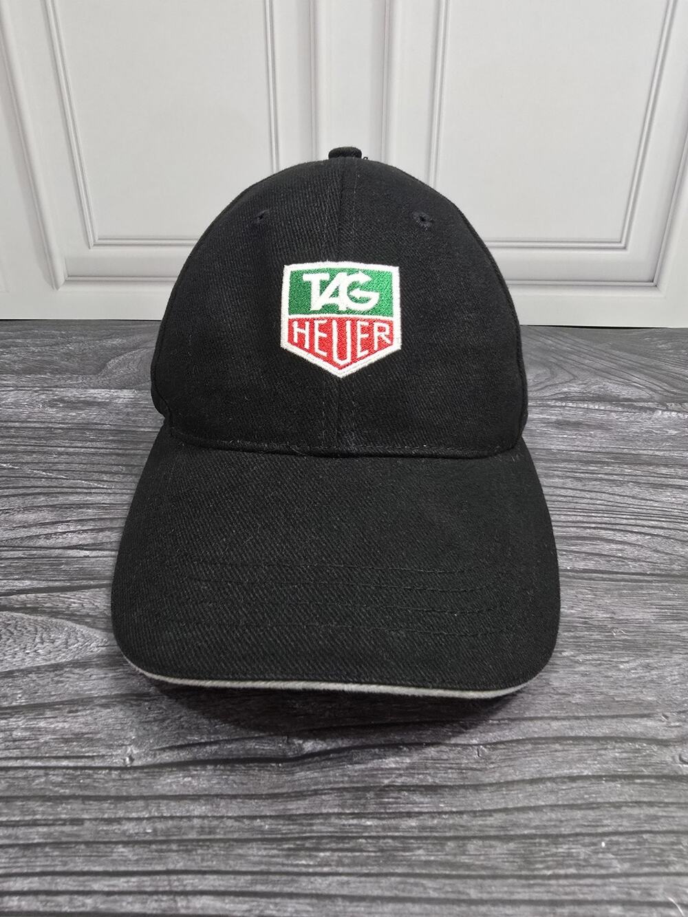 TAG Heuer Watches Baseball Hat Cap Strapback Adjustable Black Logo Promo